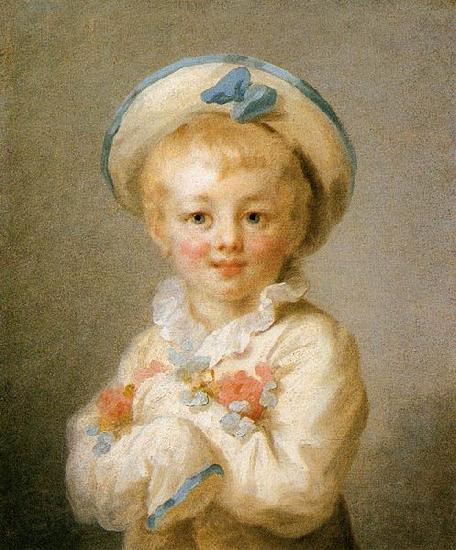 Jean Honore Fragonard A Boy as Pierrot Norge oil painting art